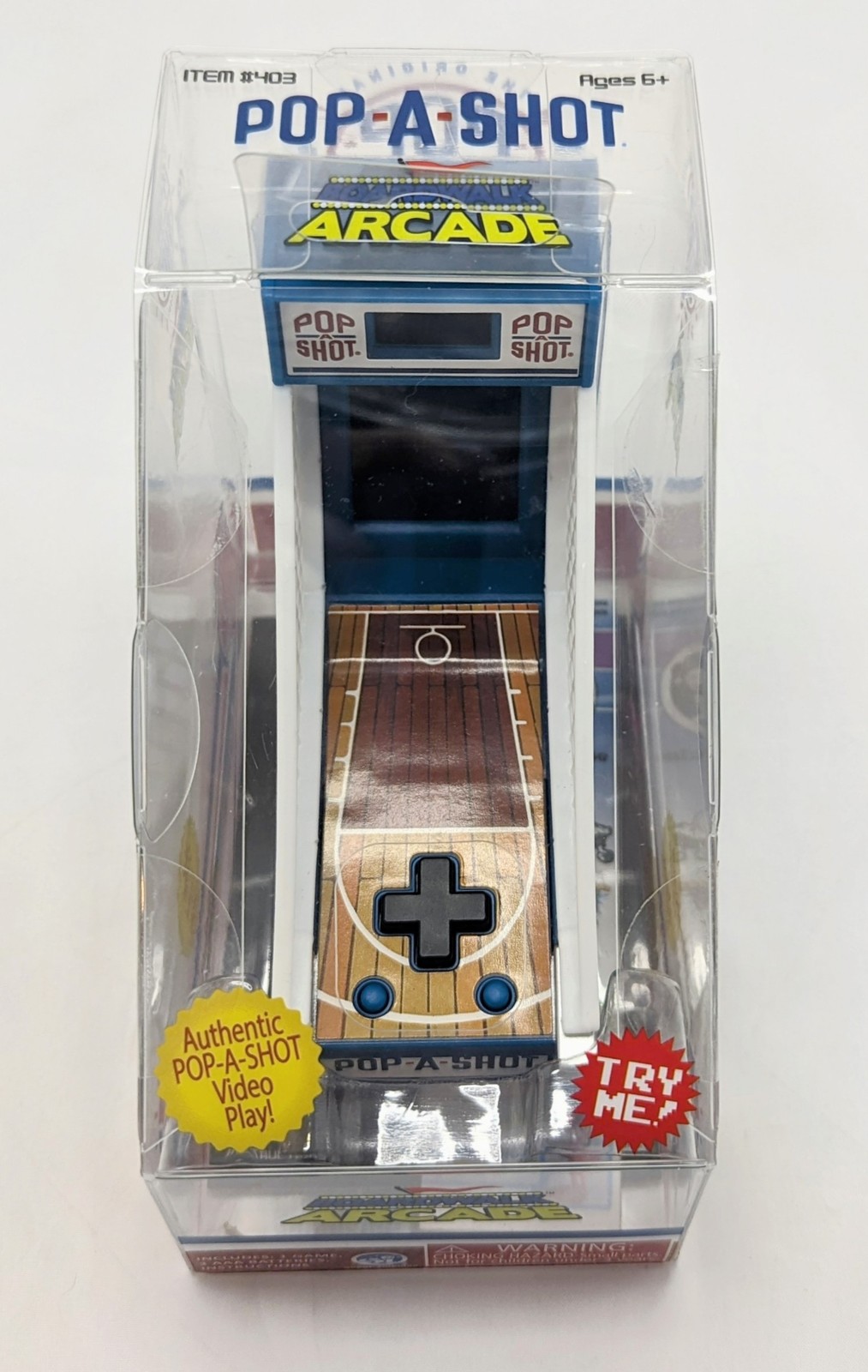 2020 Super Impulse Boardwalk Arcade Pop-A-Shot Mini Handheld Game