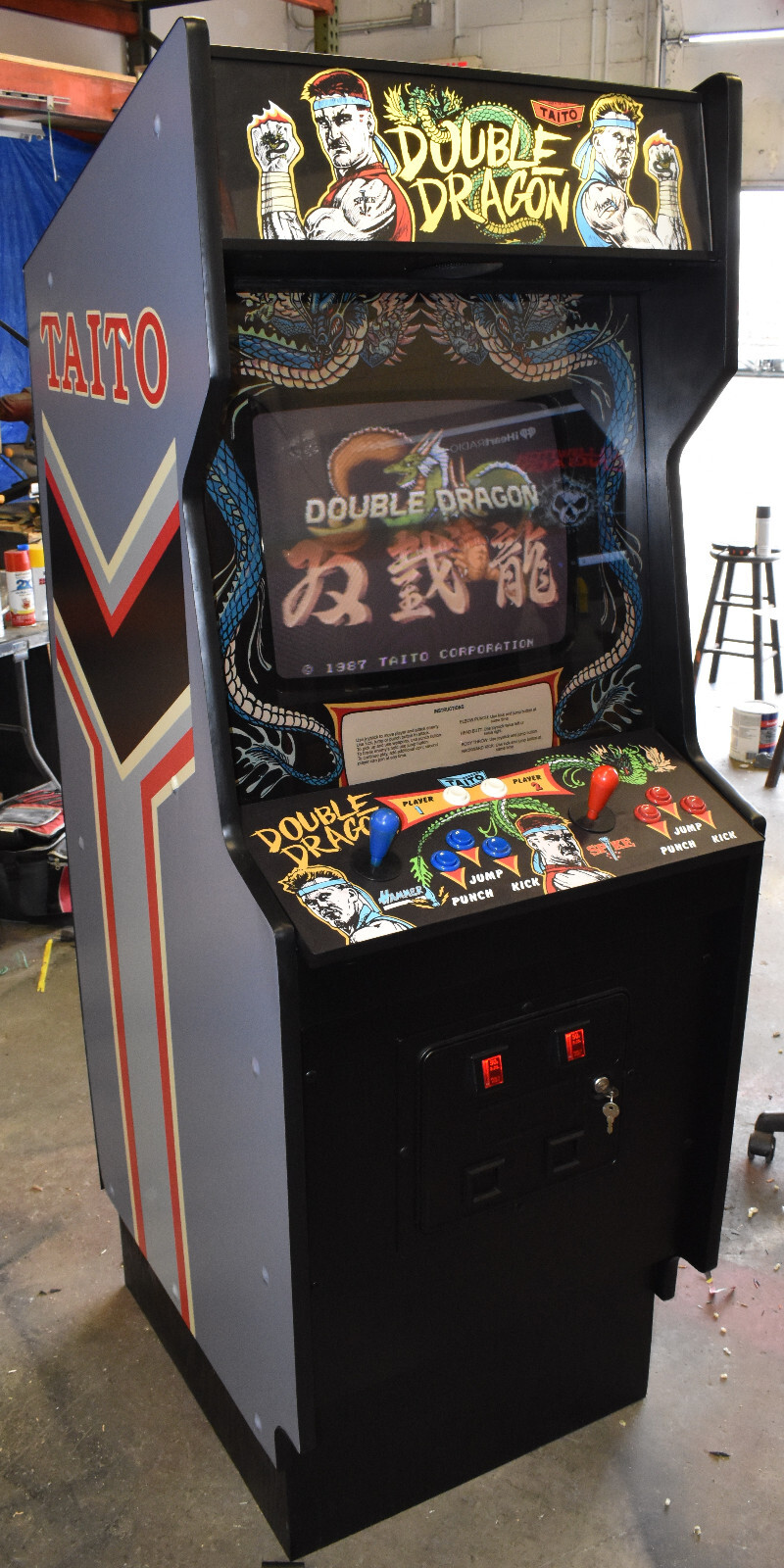 DOUBLE DRAGON ARCADE MACHINE