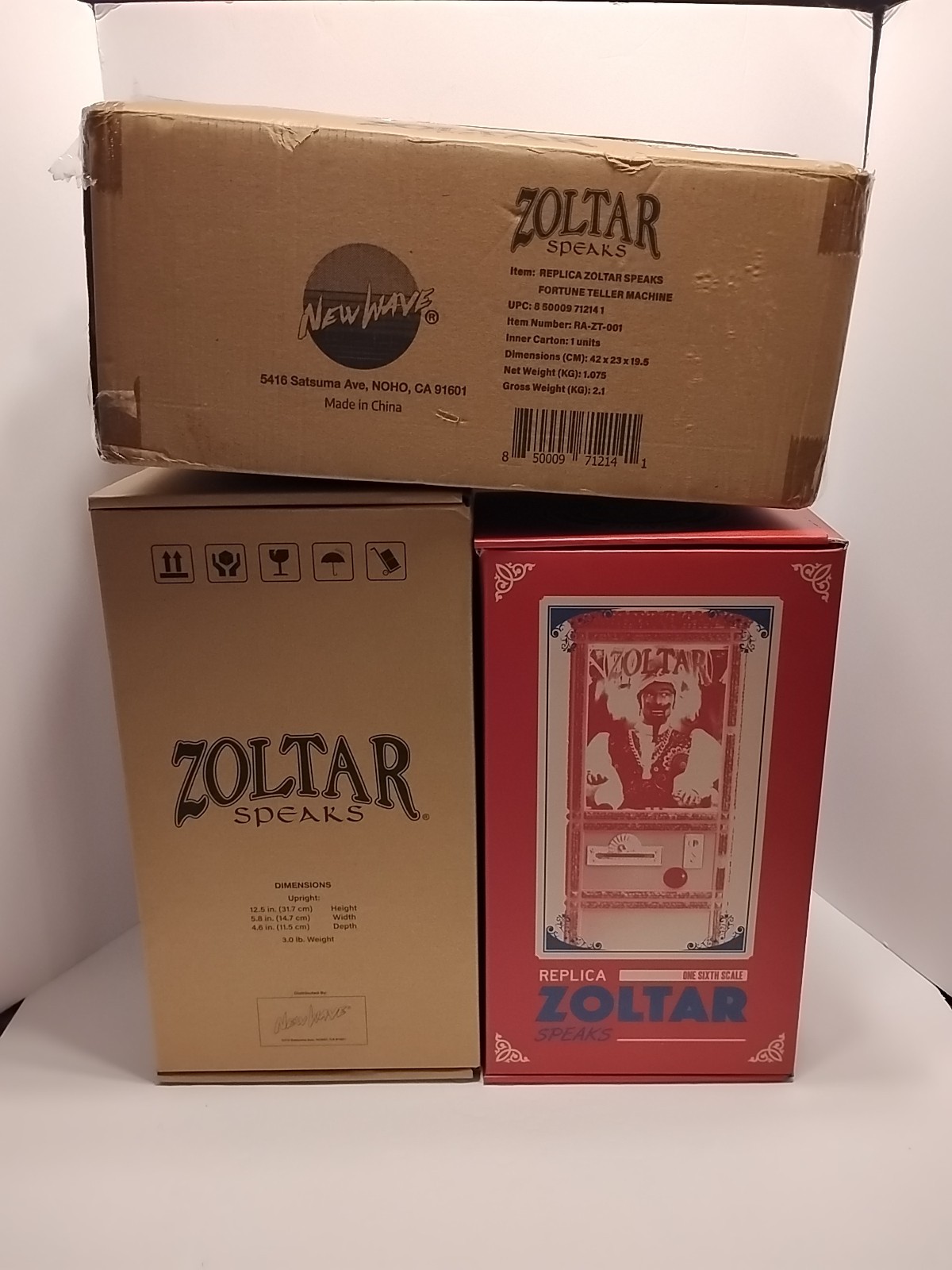 New Wave Toys Zoltar Speaks Mini Replica Fortune Teller Machine – NEW