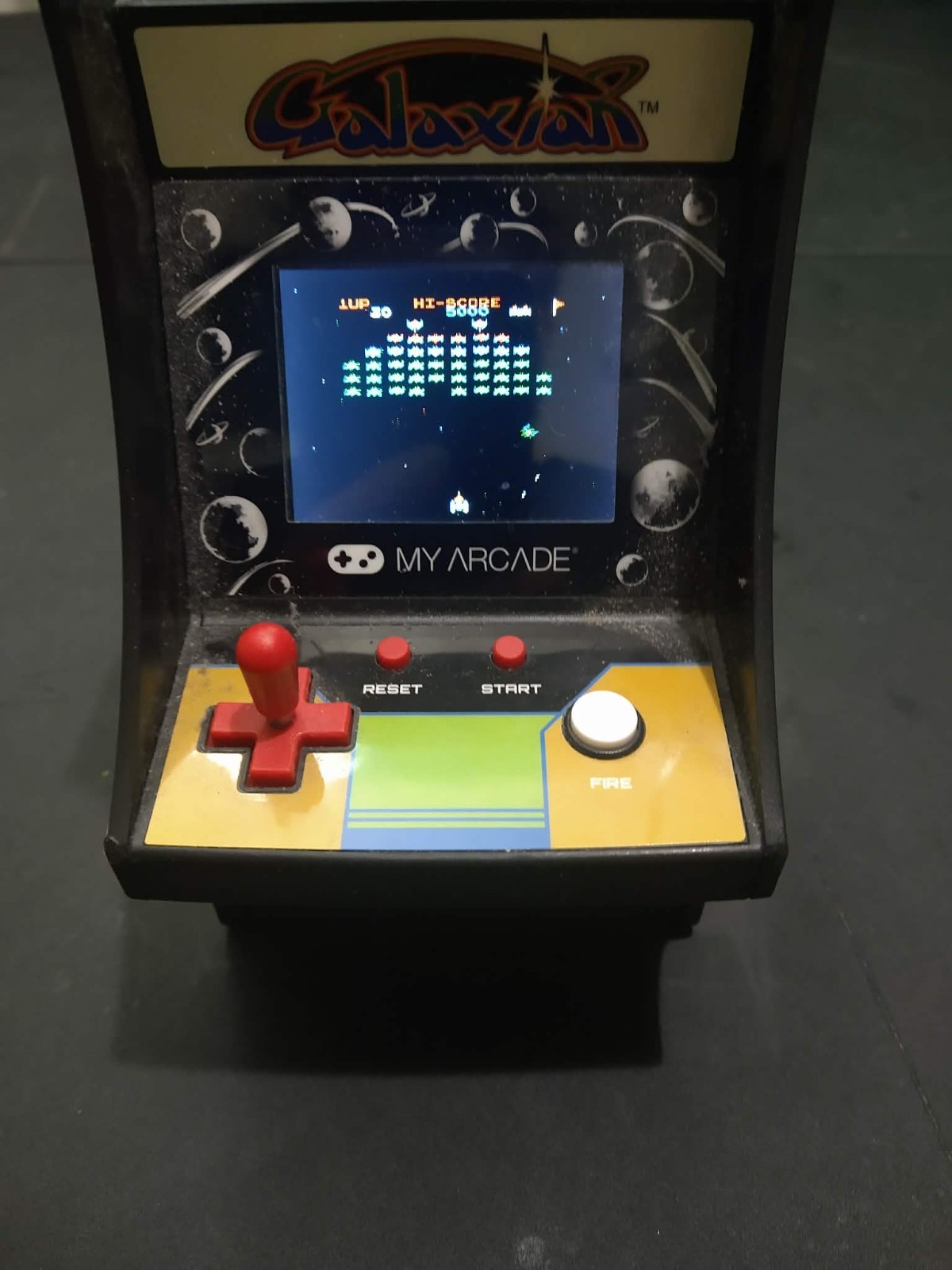 Galaxian My Arcade Mini Retro Arcade Machine Tested Works Classic Video Game
