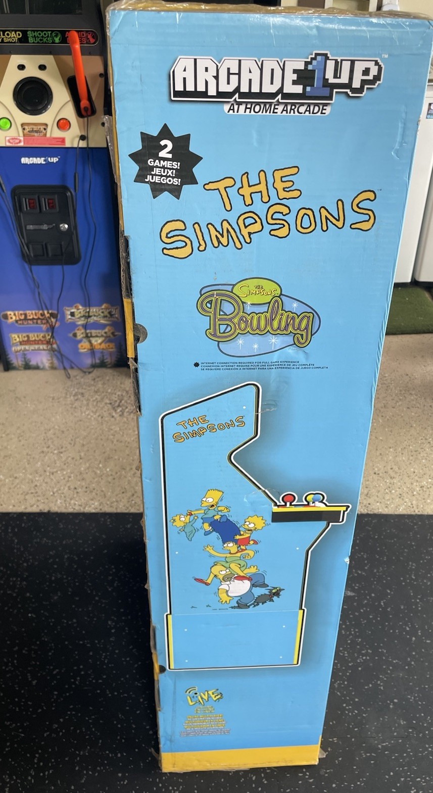 The Simpsons Arcade1up w/riser Sealed in Box SIB Brand New Gem 💎
