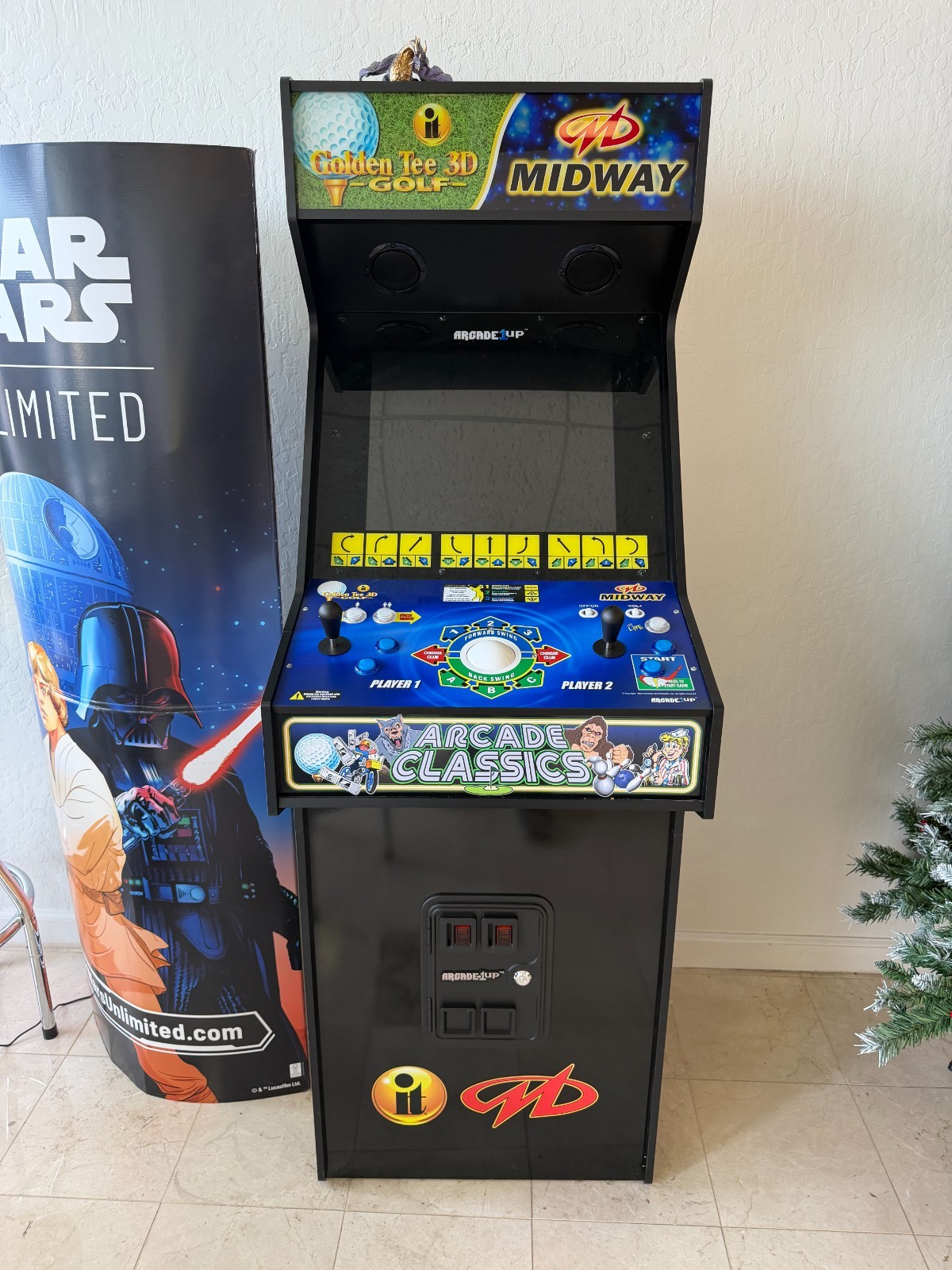 Arcade1up Golden Tee 3D & Midway Arcade Classics XL Size Classic Cabinet