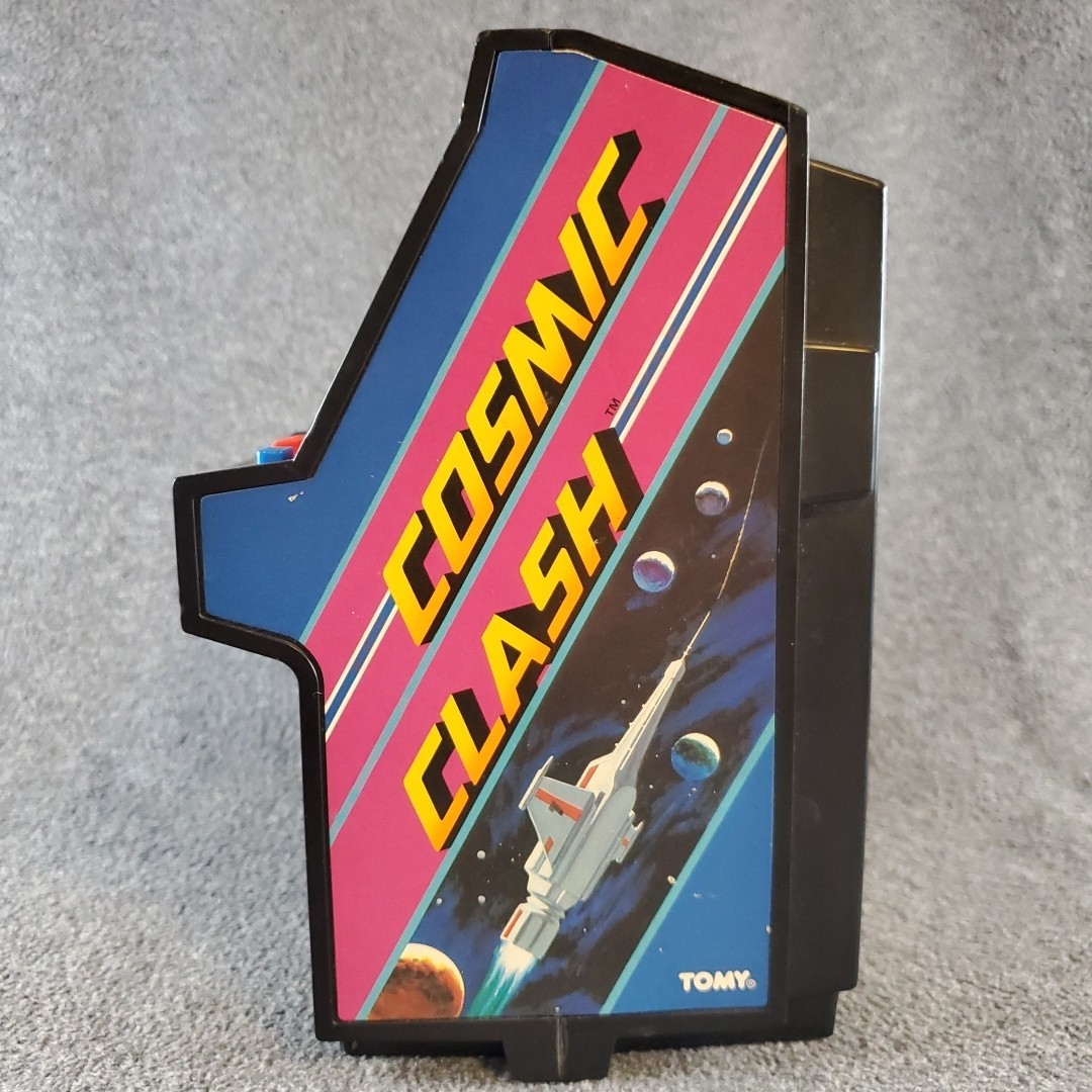 vintage tomy mini arcade cosmic clash space monster ship toy game (READ)