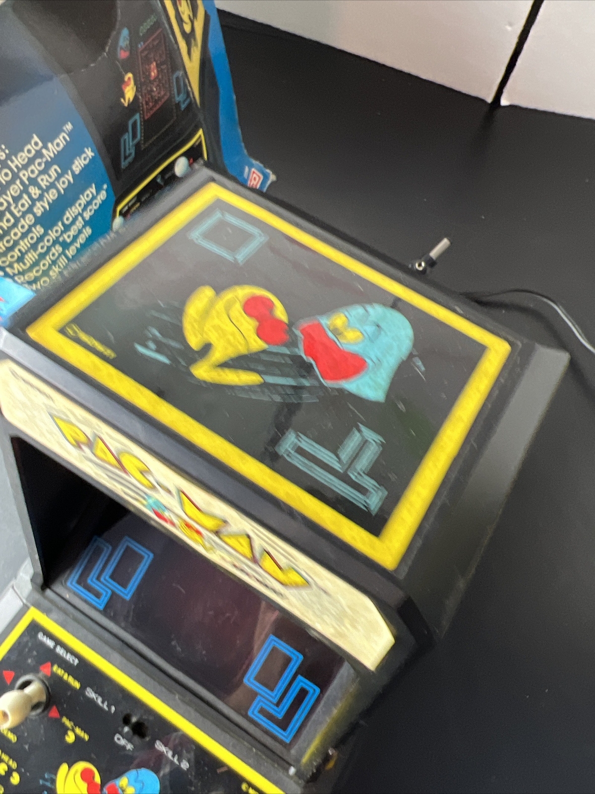 1981 COLECO Mini Arcade PAC-MAN Video Game Midway Tested W/Perma Power Battery