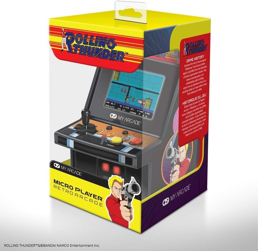 dreamGEAR Retro Arcade Rolling Thunder Arcade Video Game W101 × H174 × D112 mm