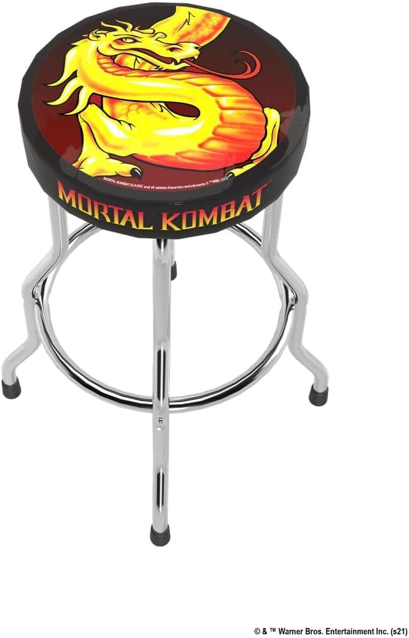 ARCADE1UP Midway Legacy Orin Edition Adjustable Stool – Officially Licensed, Chr