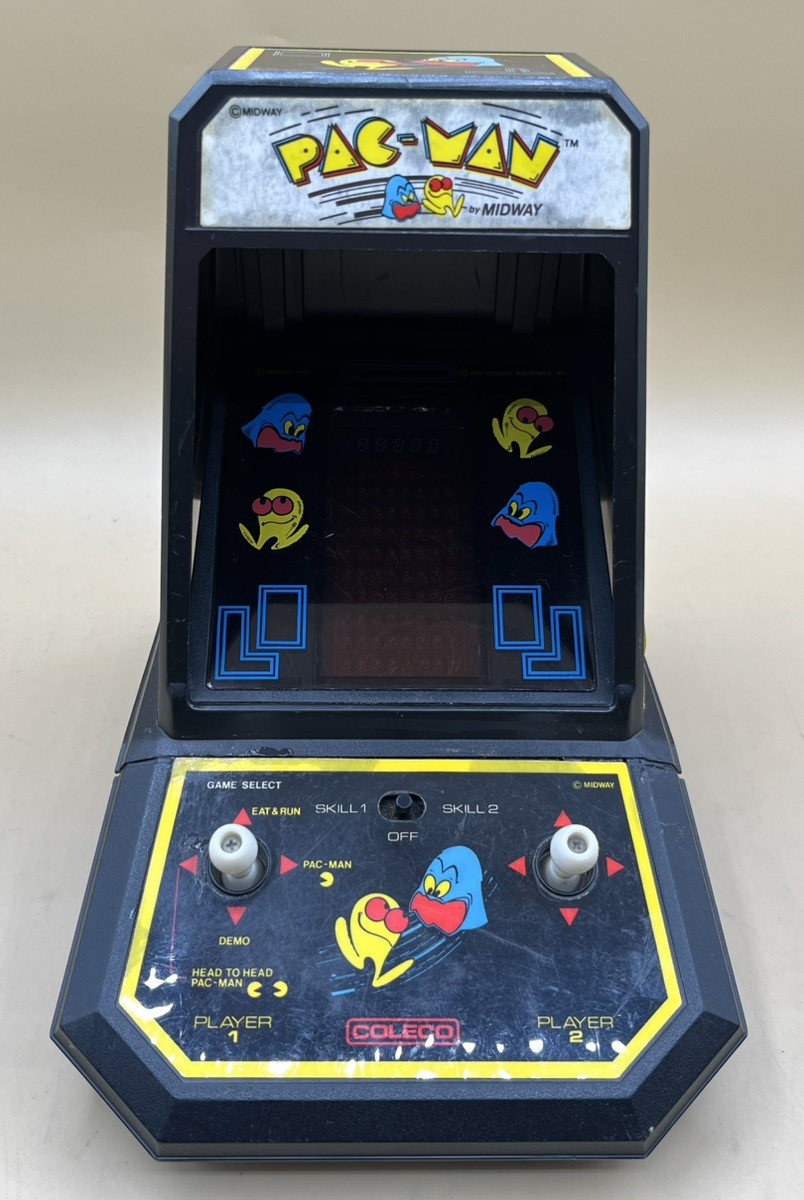 VINTAGE 1981 MIDWAY MINI ARCADE PAC-MAN VIDEO GAME TABLETOP (MVP032003)