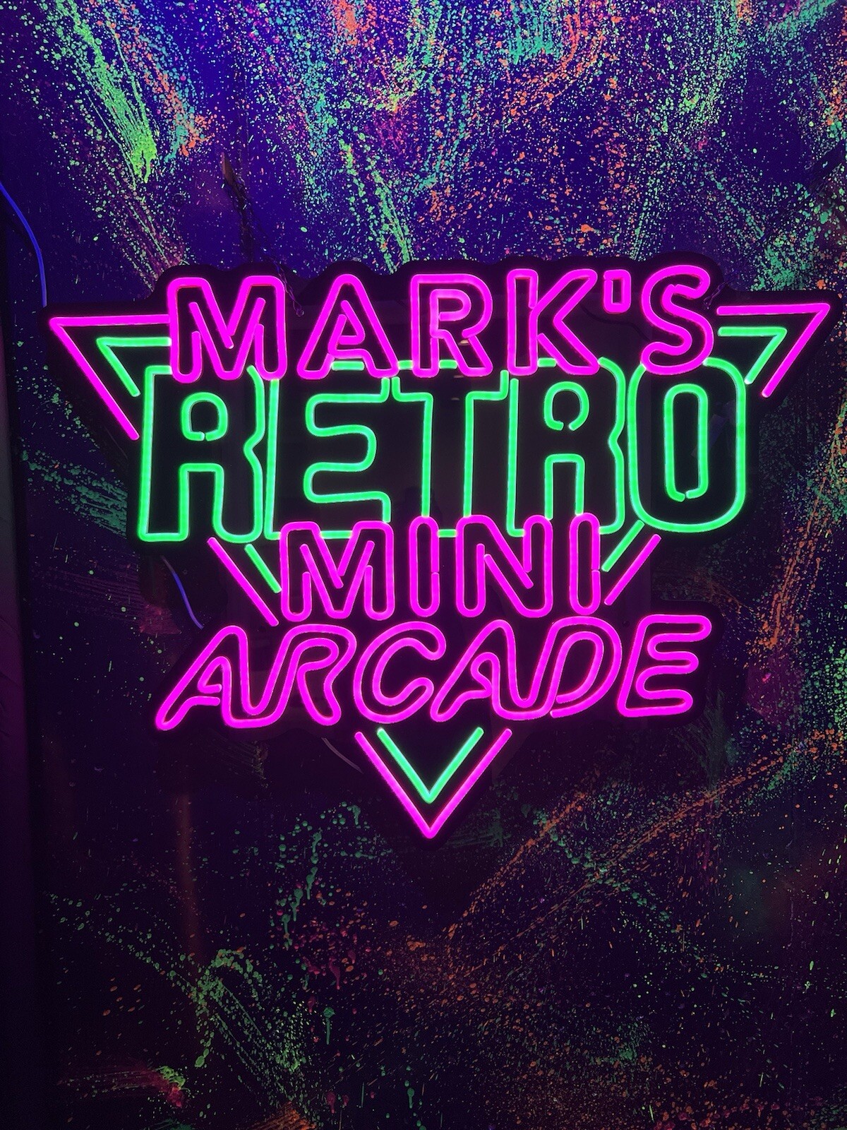 Custom LED Arcade Sign 32” X 24” Remote Control New Wave Toys Numskull QAs