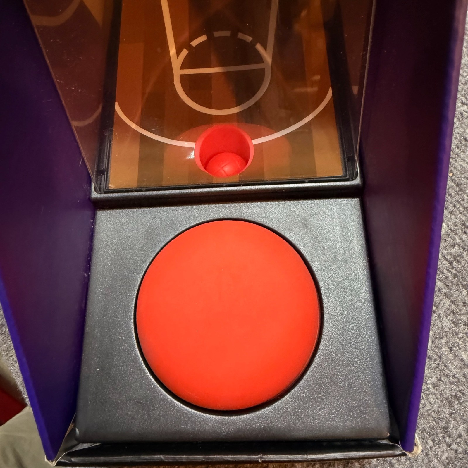 NEW Brookstone Arcade Basketball Game Tabletop Edition Skill Shot Button