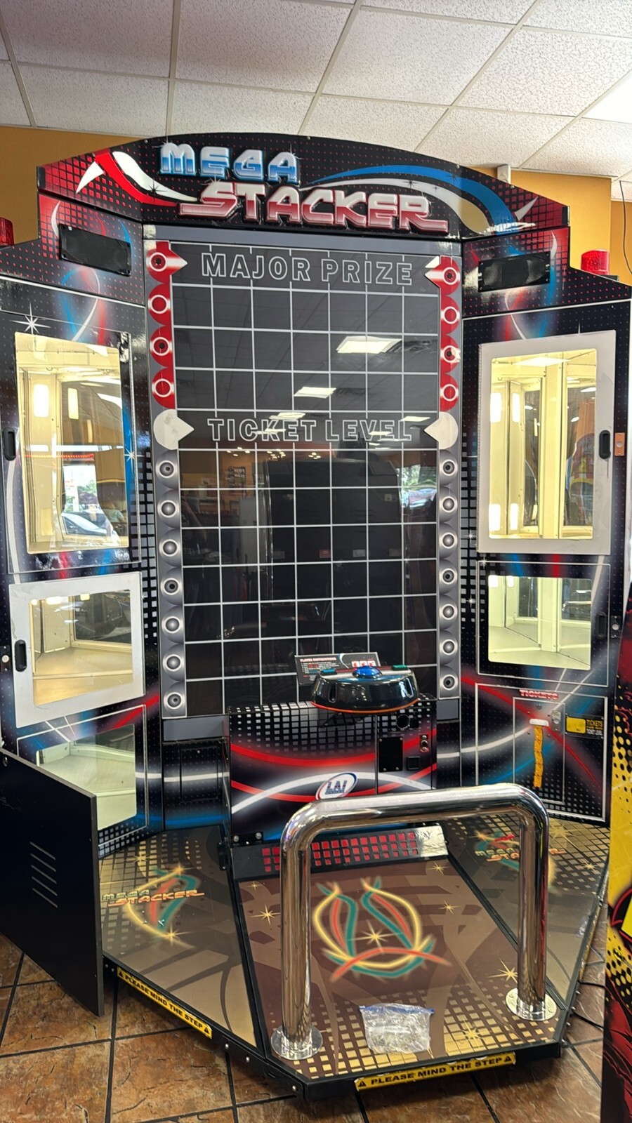 Mega Stacker LAI Games Arcade Machine Redemption Game Tickets Tokens or Card