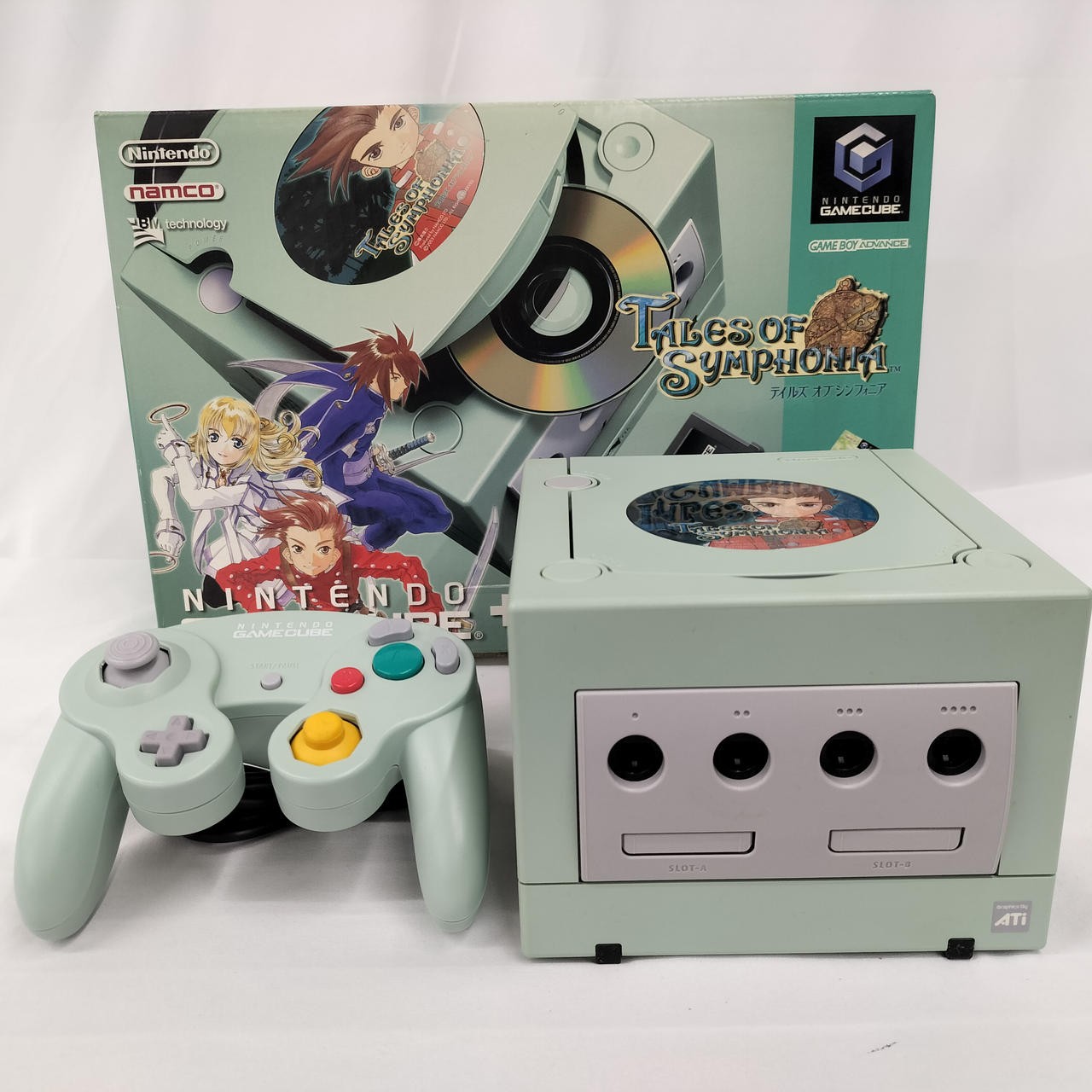 Nintendo GameCube Tales of Symphonia Symphonic Green Enjoy Plus Pack Console Box