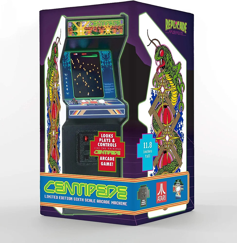 New Wave Toys Replicade Atari Centipede 1/6 Scale Arcade Game 100% Brand New NIB