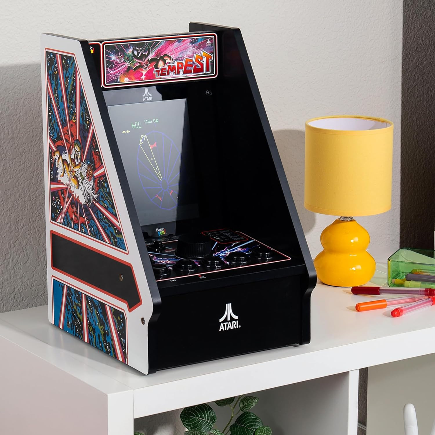 – Atari Tempest Counter Series Game Machine, 5 Games, 8″ Liquid Crystal Screen –