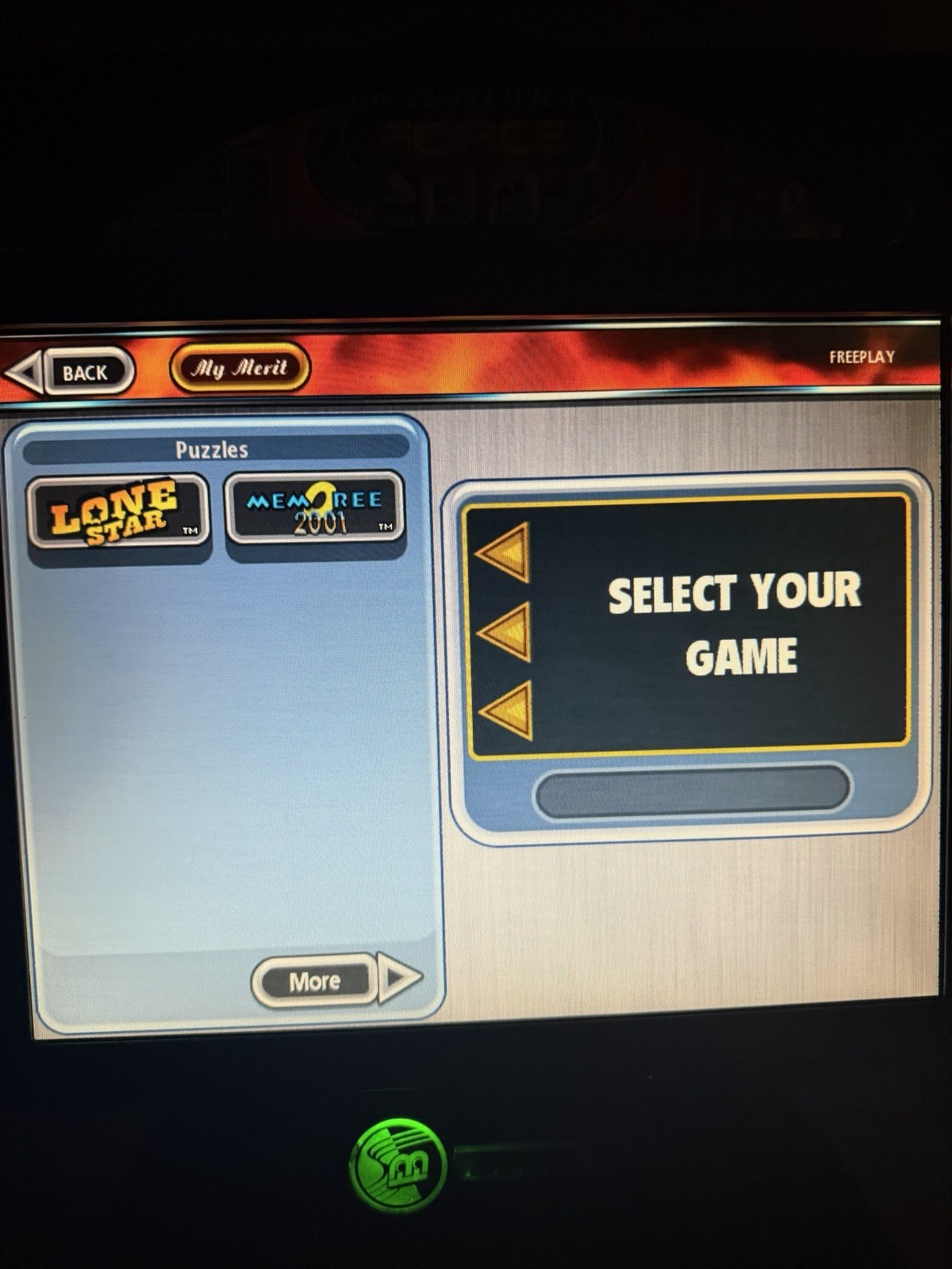 2007.5 Merit Megatouch Force Evo Countertop Touchscreen Arcade Game Machine