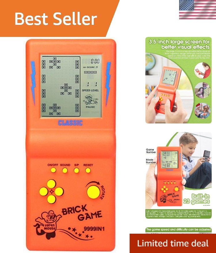 3.5-Inch Retro Game Console with 23 Classic Games – Perfect for Nostalgia Lovers