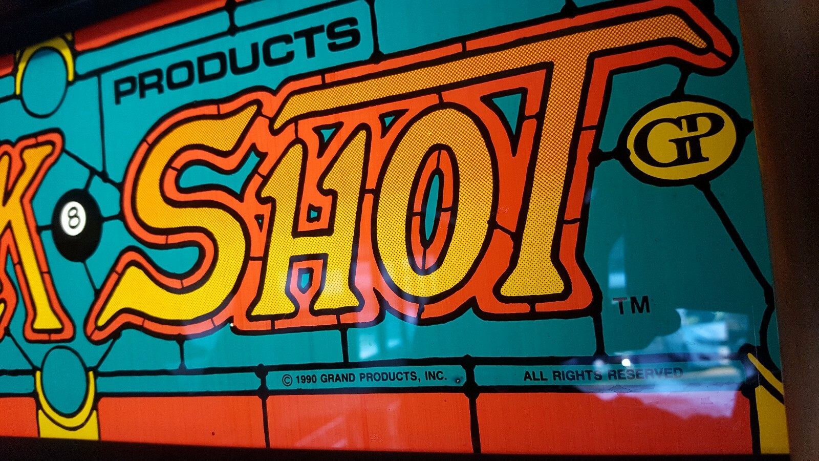Slick Shot Arcade By Grand Products, original coin op video game, complete