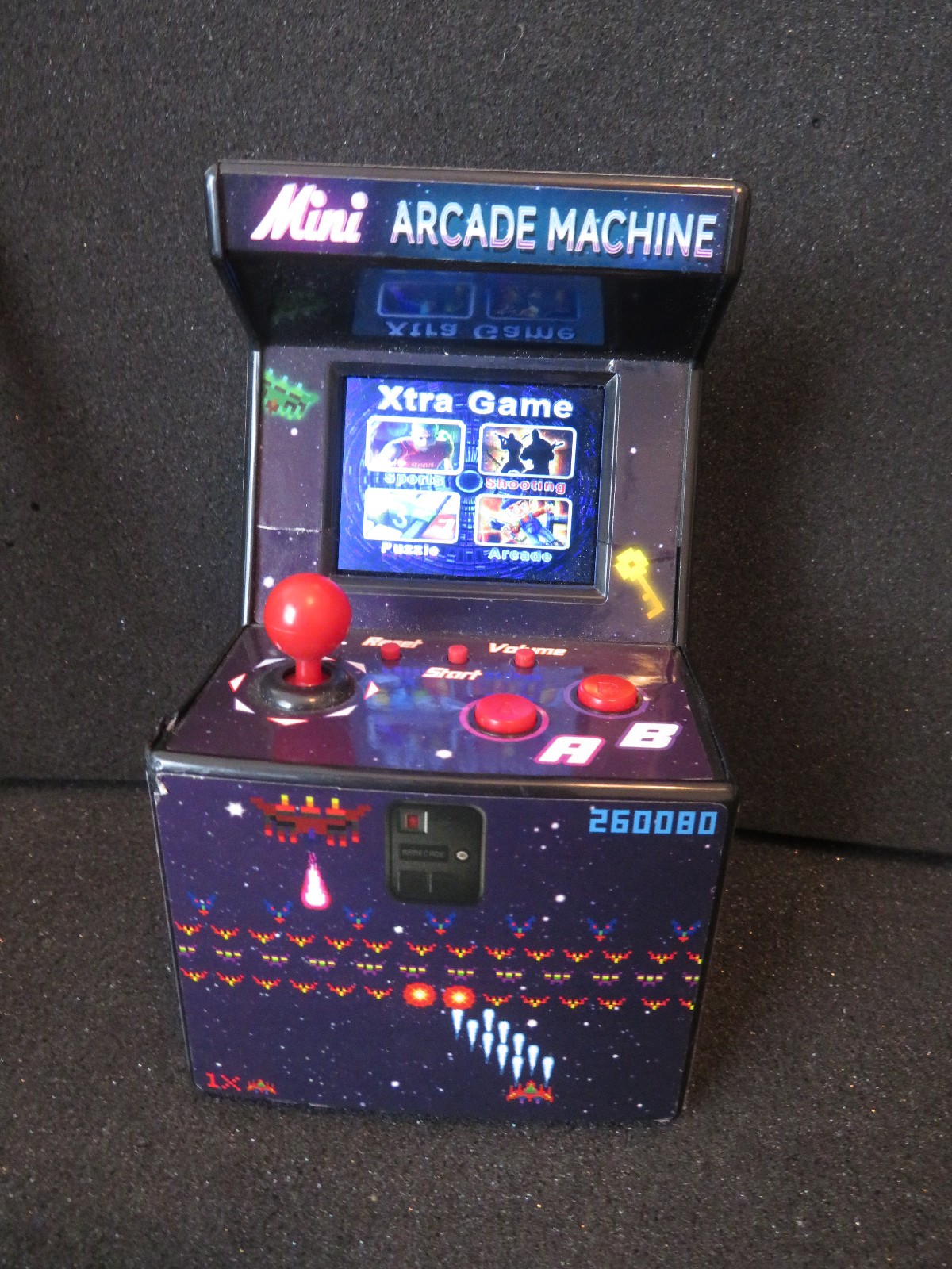 Mini Arcade Machine, 240 In-Built Games, 8-Bit Retro Arcade Games, 2.5” Full Col
