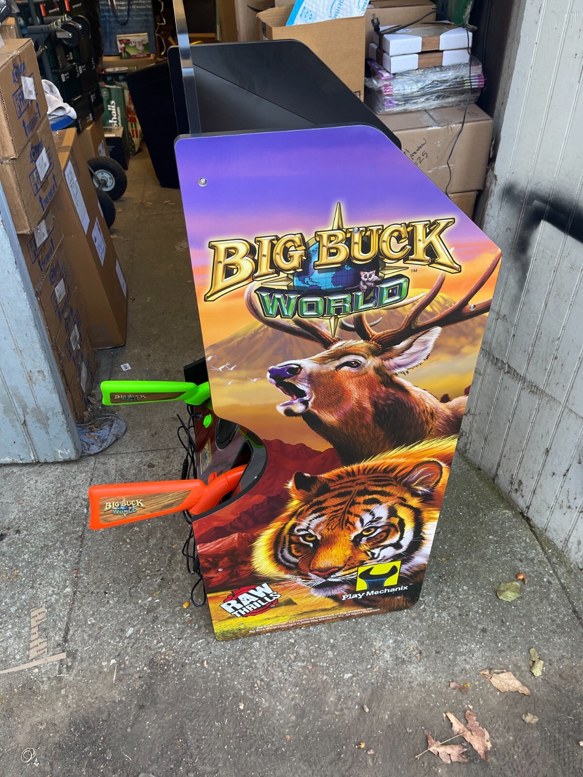 4 Ft Arcade1Up Big Buck Hunter World Classic Arcade Machine 2 Light Gun Rifles