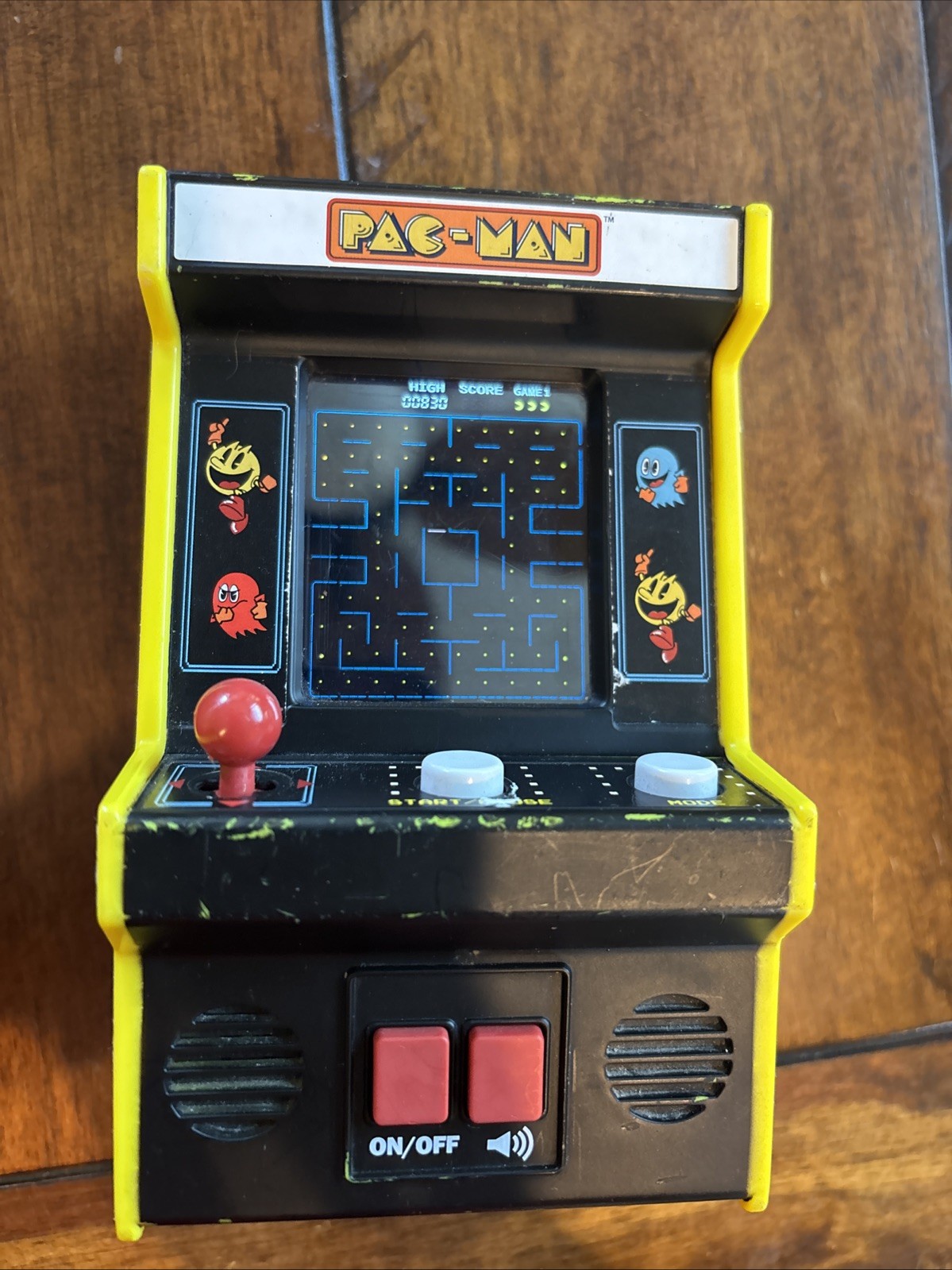 Pac-Man Arcade Classics Mini Arcade Game with Color Screen Working #09562