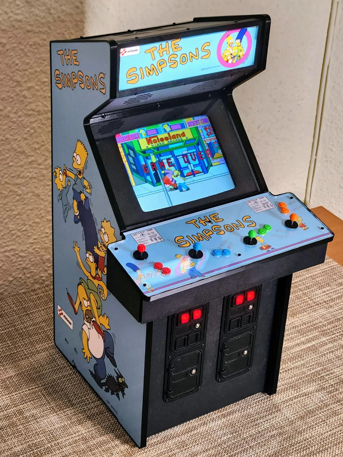 1:4 Scale The Simpsons Arcade Cabinet – Playable Miniature