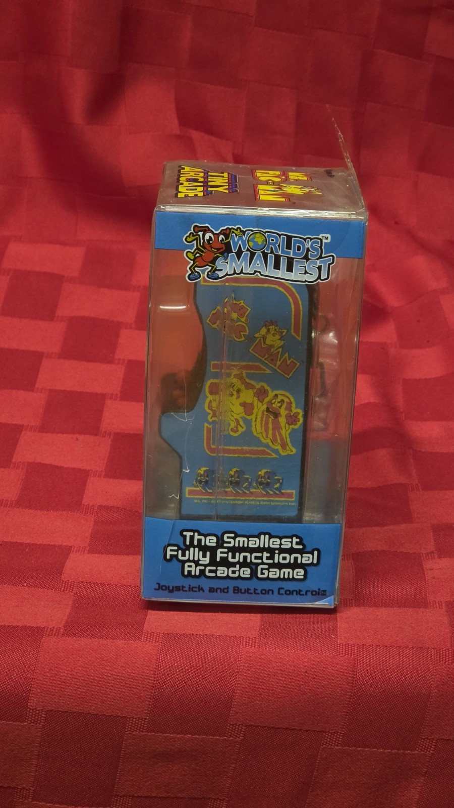 Tiny Arcade Ms. Pac-Man Mini Arcade Game New Open Box Damaged Package