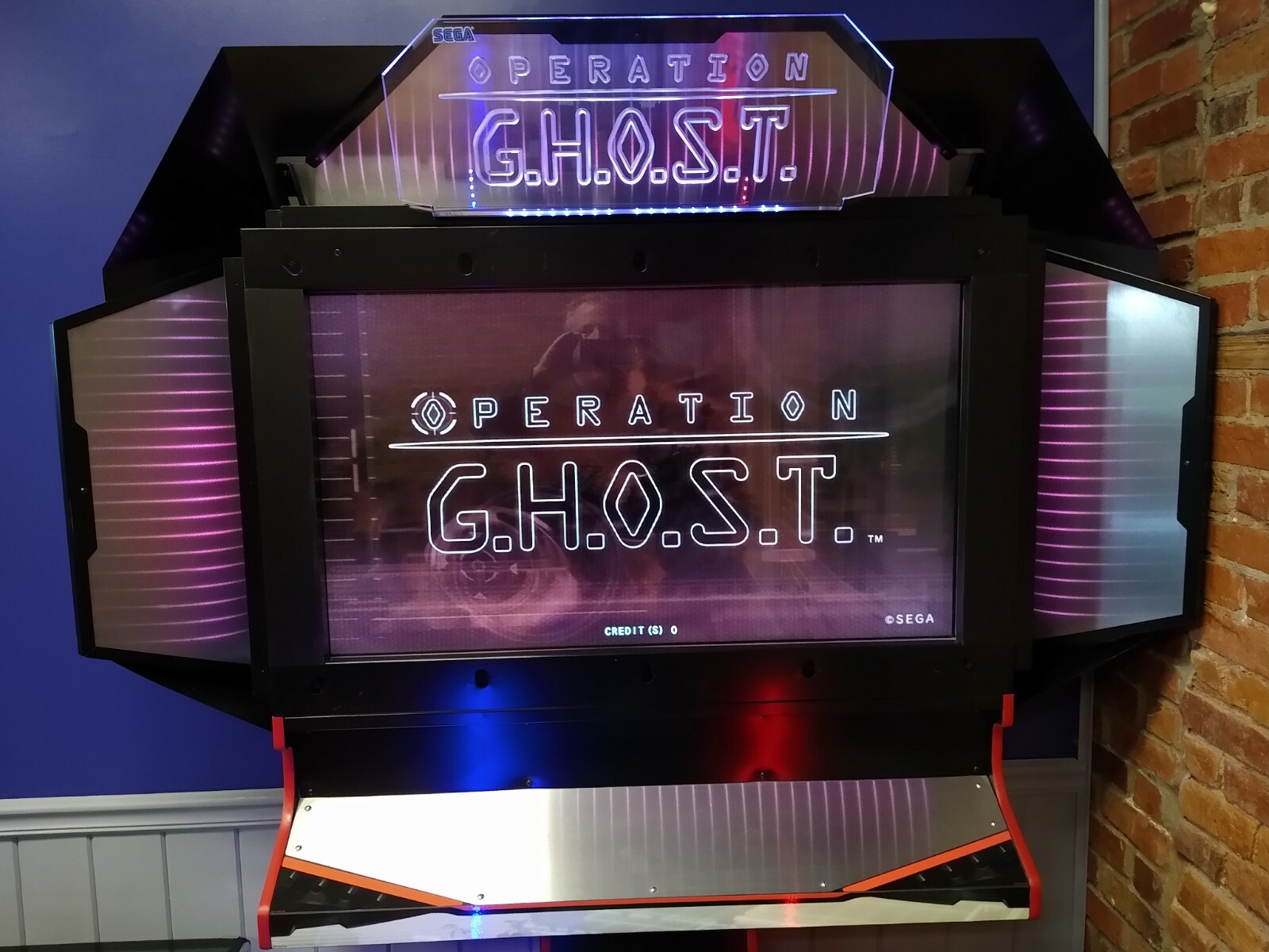RARE Awesome 2010 Sega OPERATION GHOST video arcade gun game – FREE SHIPPING