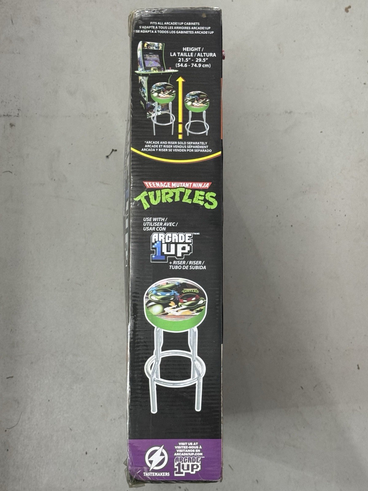 Arcade1UP Teenage Mutant Ninja Turtles TMNT Arcade Stool **NEW & UNOPENED**