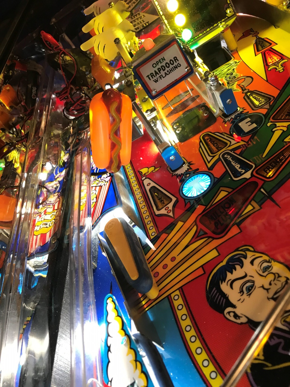 Fun House FH Pinball Machine SMALL HOTDOG LED mod