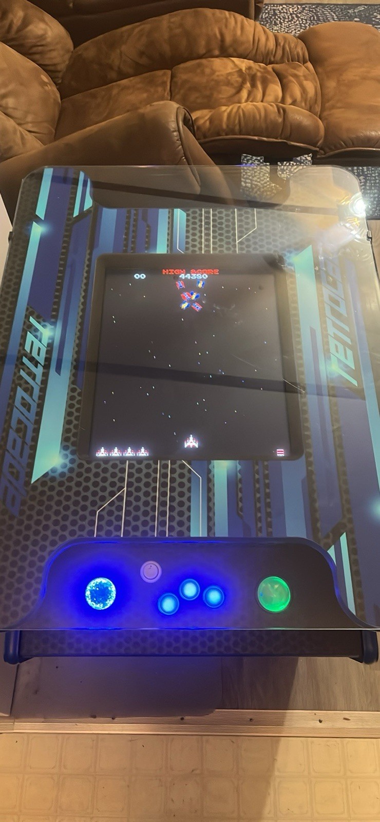 The Great Escape Galaga Cocktail Table Arcade Video Game Machine
