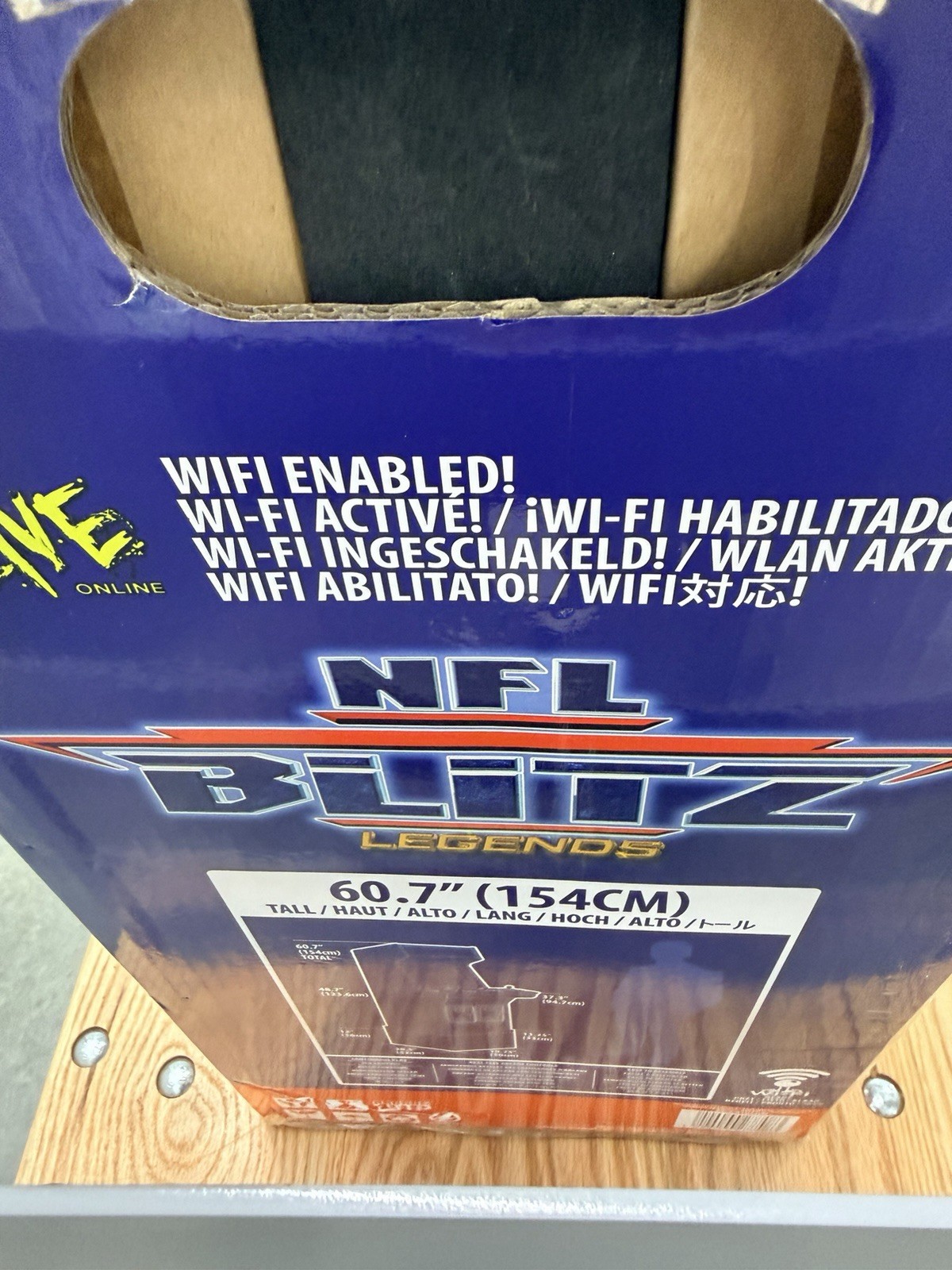 NEW Factory Sealed Arcade1Up NFL Blitz Legends WiFi 4 Player Arcade NFL-A-207410