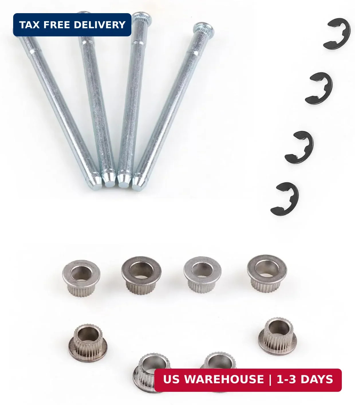 16 PCS Door Hinge Pin and Bushing Repair Kit for 1988-2002 Chevy GMC Fullsize Tr