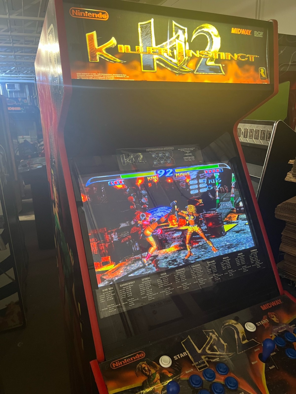 KILLER INSTINCT I & II ARCADE MACHINES by MIDWAY (ARCADE BUNDLE – BOTH MACHINES)