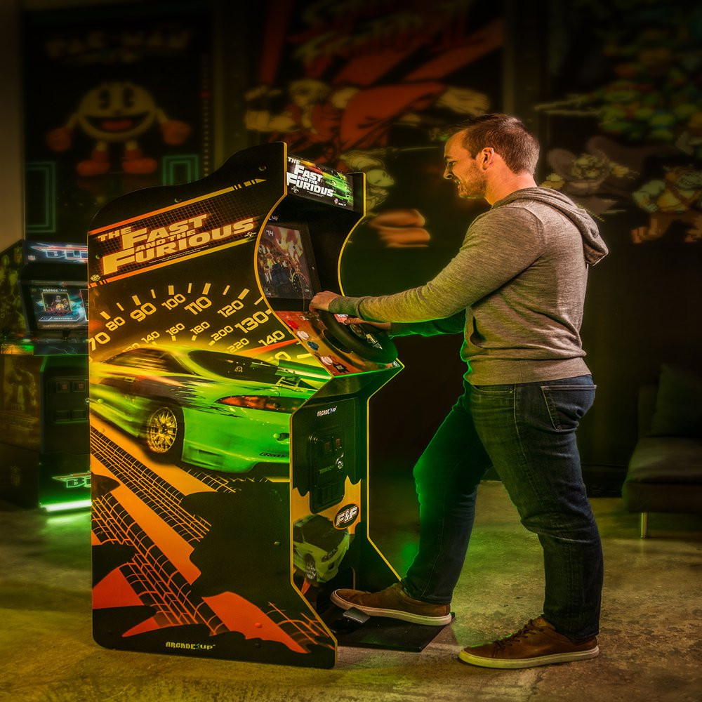 ARCADE1UP The Fast & The Furious Deluxe Arcade Game Machine Home Room WiFi