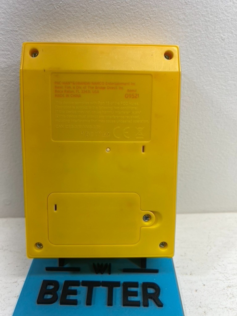 Pac-Man Mini Arcade Game 6″ Handheld Machine Basic Fun Battery Operated *Tested*