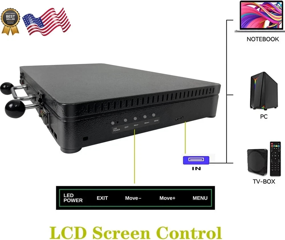 Portable 20000 in 1 Metal Box 3D Arcade Game Console 22 inch Screen Retro