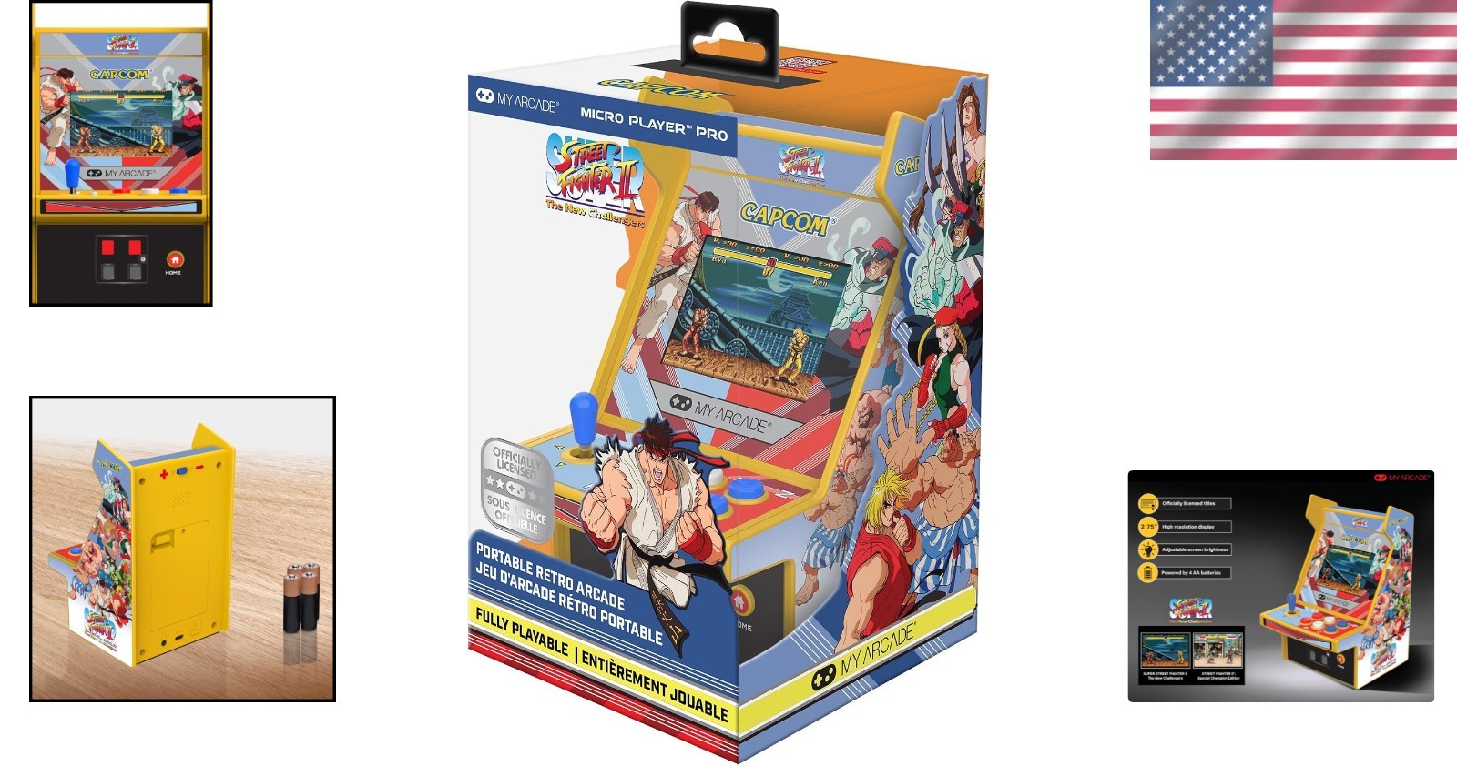 Officially Licensed Street Fighter II Mini Console