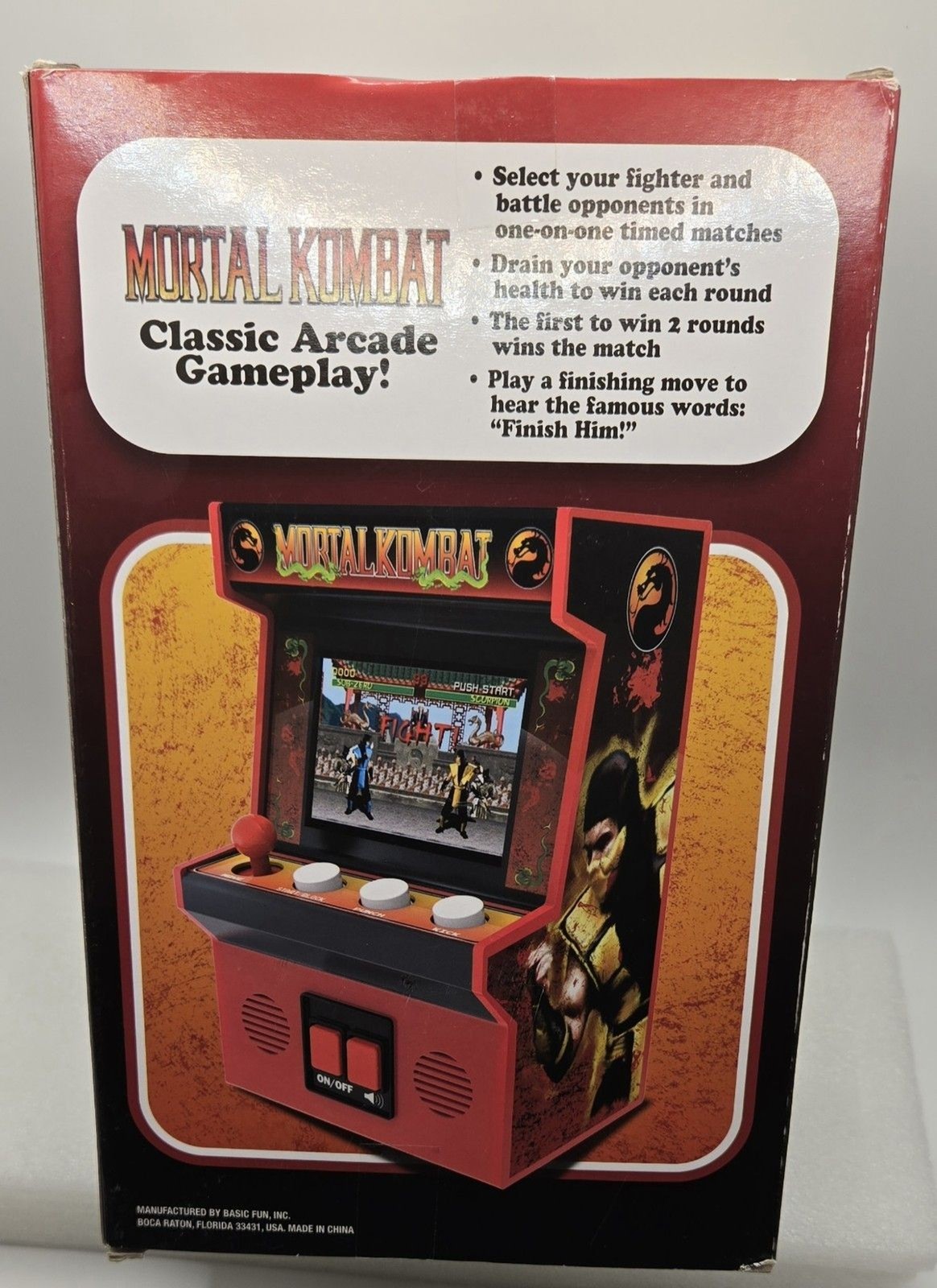 Mortal Kombat Basic Fun Arcade Classics Machine Handheld Game #15 – New/Sealed