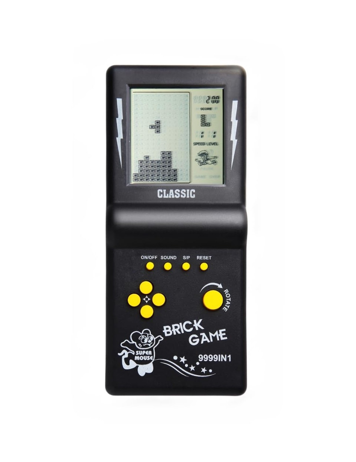 HLF 3.5-inch Large Screen Retro Brick Game Console for The 80s/90s Build in B…