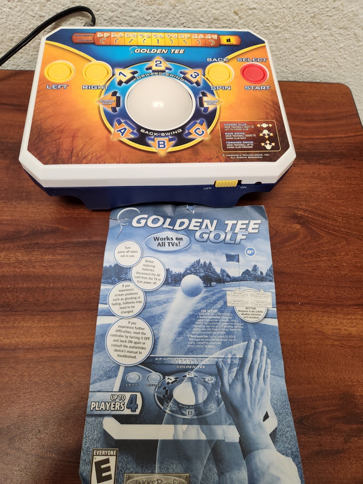 Golden Tee Golf Plug N Play Home TV Game Edition 2011 Jakks Pacific