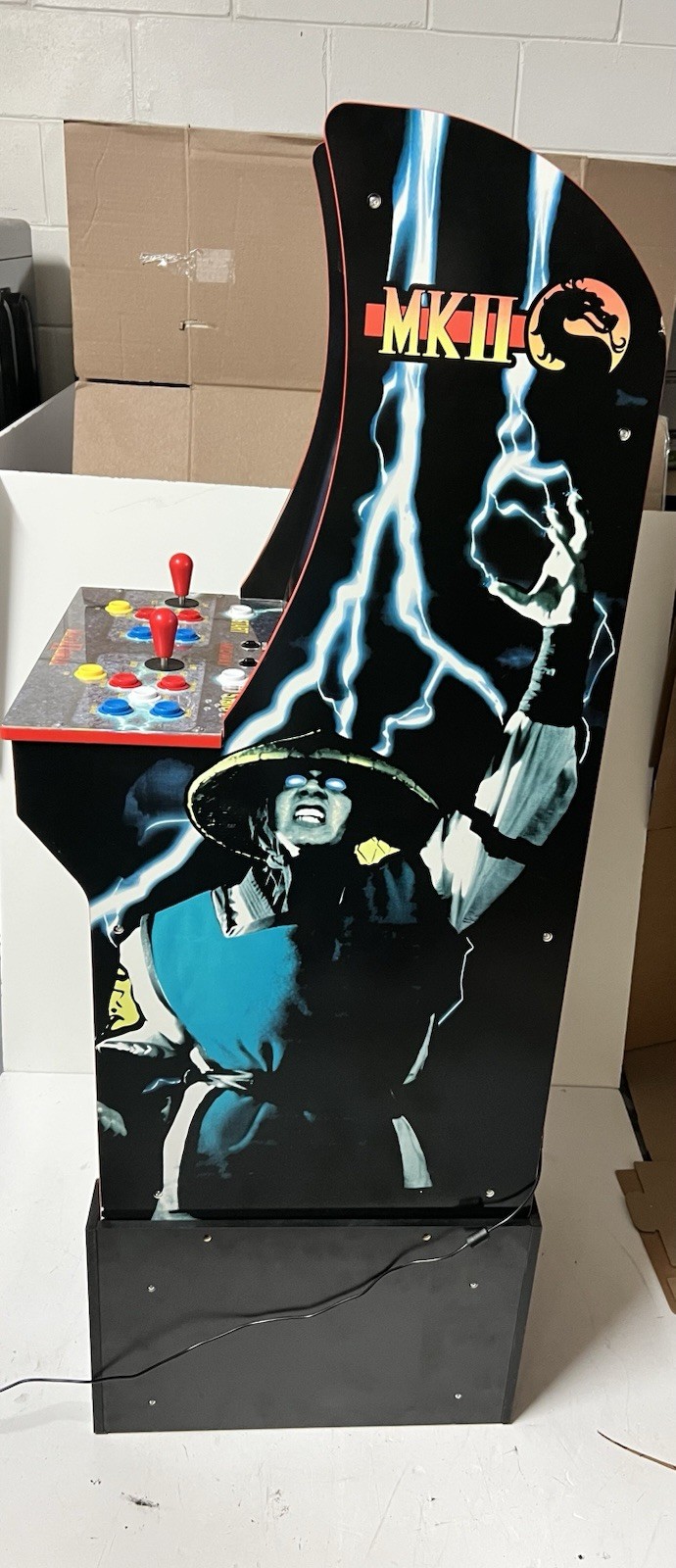 Arcade1UP Mortal Kombat II Midway Legacy Arcade with Riser GREAT CONDITION