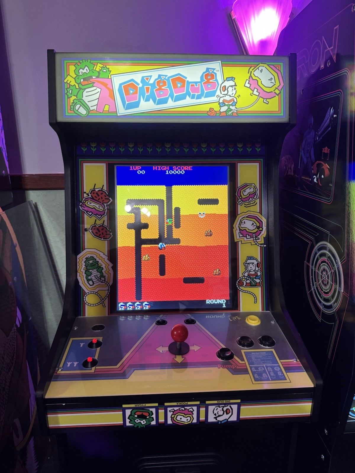 Arcade1Up Dig Dug Bandai Namco Legacy Edition Arcade/Riser Free Ship See Detail