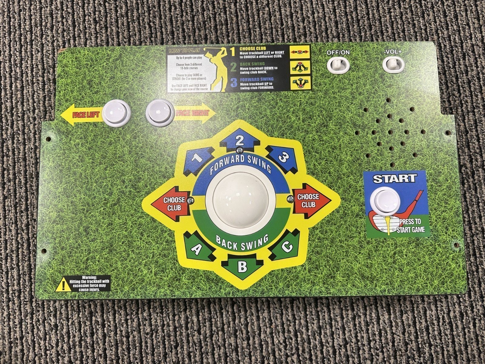 Arcade1UP Golden Tee 3D Deluxe Arcade Machine – Control Deck ONLY