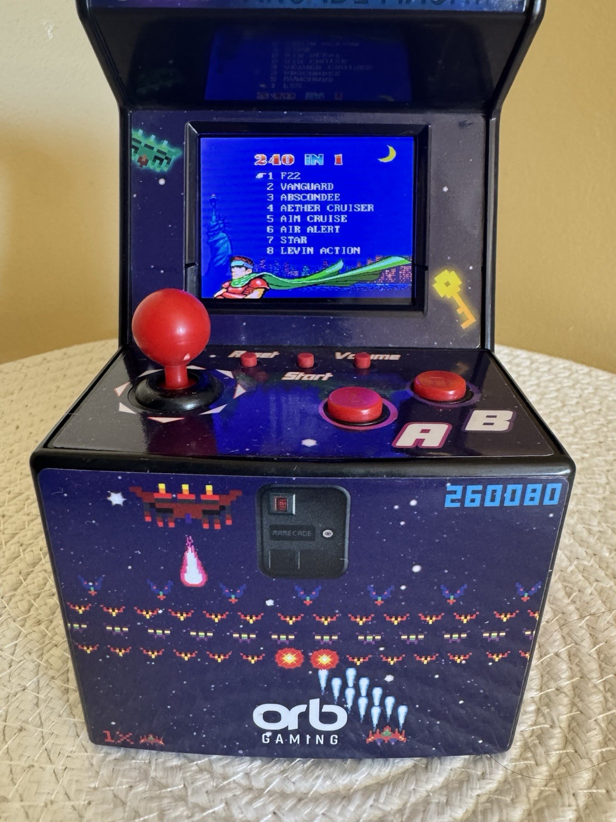 Mini Arcade Machine, 240 Built-in 8-Bit Games, 2.5” 240 (240 Games)