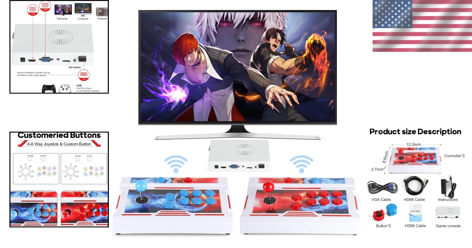 Pandoras Box HD Arcade Game Console: 32000 Games, Perfect for Family Fun Nights