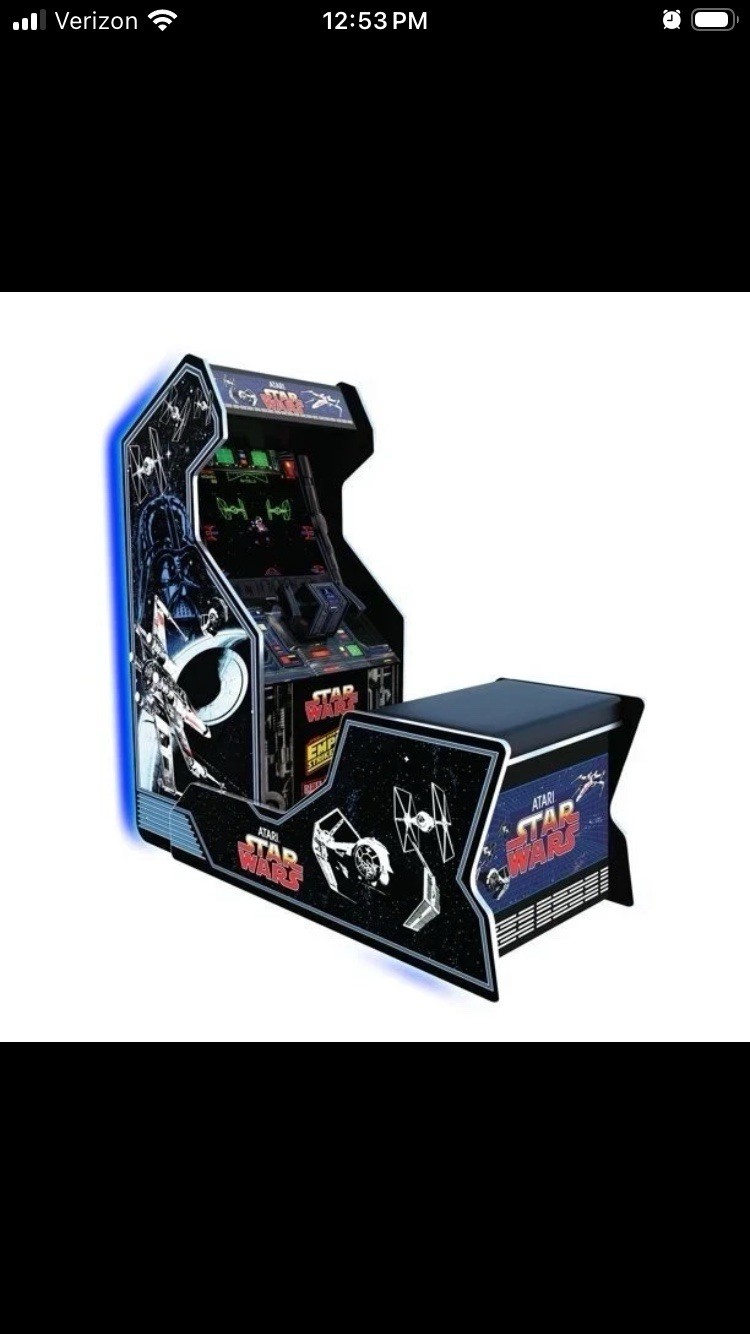 VERY RARE – 1UP Star Wars Trilogy Arcade Machine W/ Bench – New In Box