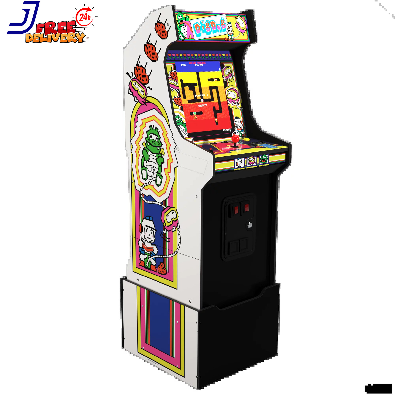 Arcade1Up Dig Dug Bandai Namco Legacy Edition Arcade With Riser Video Game Machi
