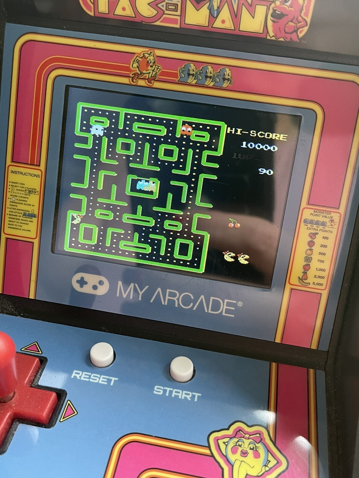My arcade mini Ms PAC~Man NEW Bandai Namco/ Comes W/ Usb Cable- No Box