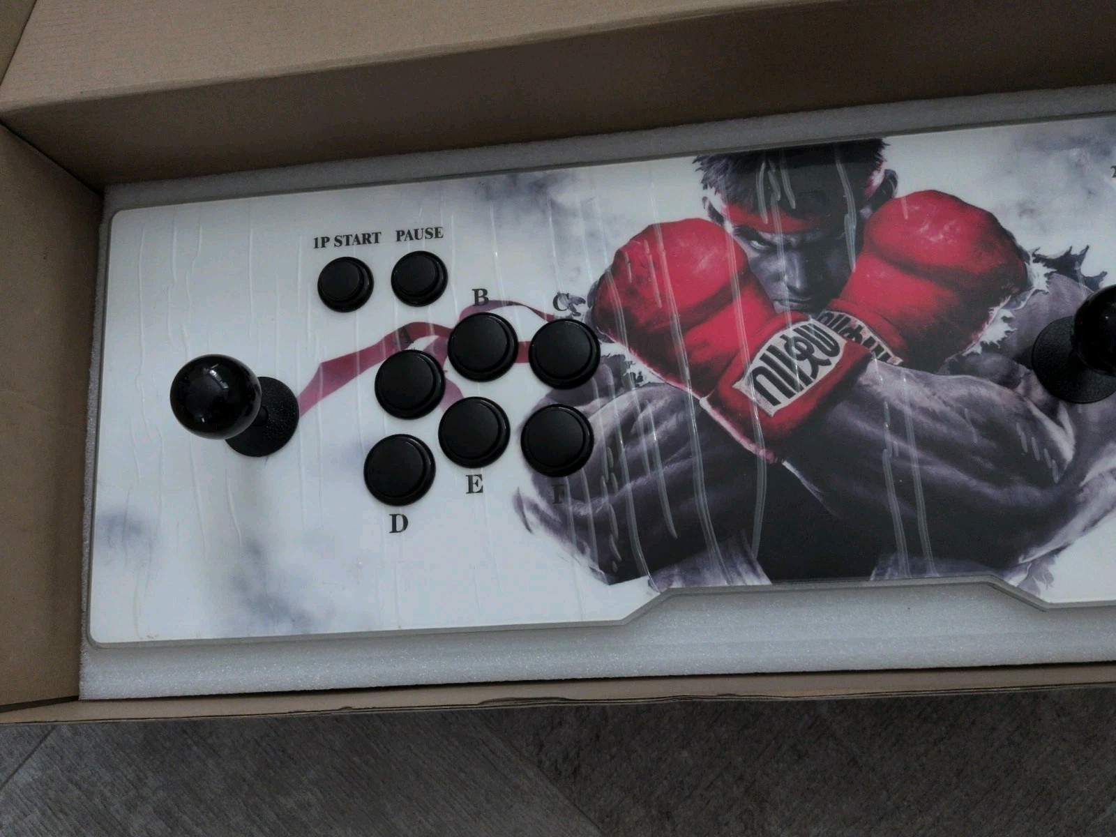 Street Fighter Art Arcade Fight Stick Console Dual Joysticks HDMI USB 1000+ Game