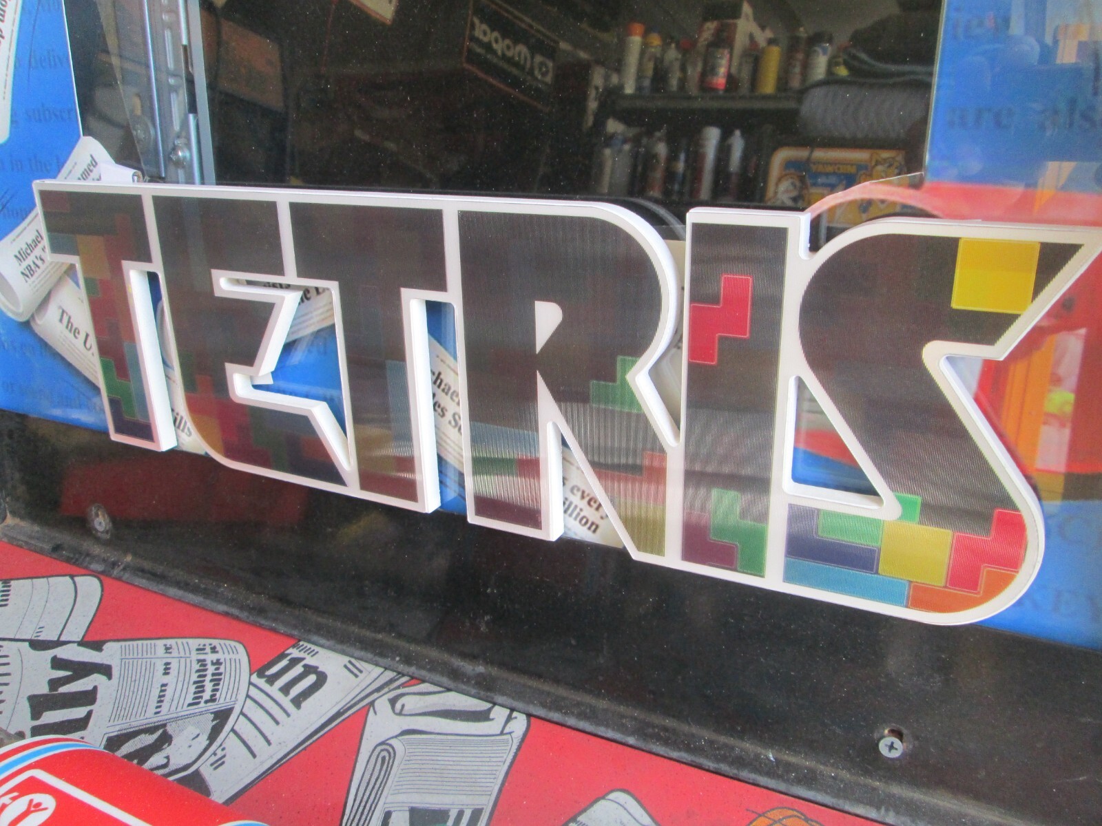 Tetris Prism ARCADE GAME Wood COOL SIGN VINTAGE LOOK VIDEO PINBALL AMUSEMENT