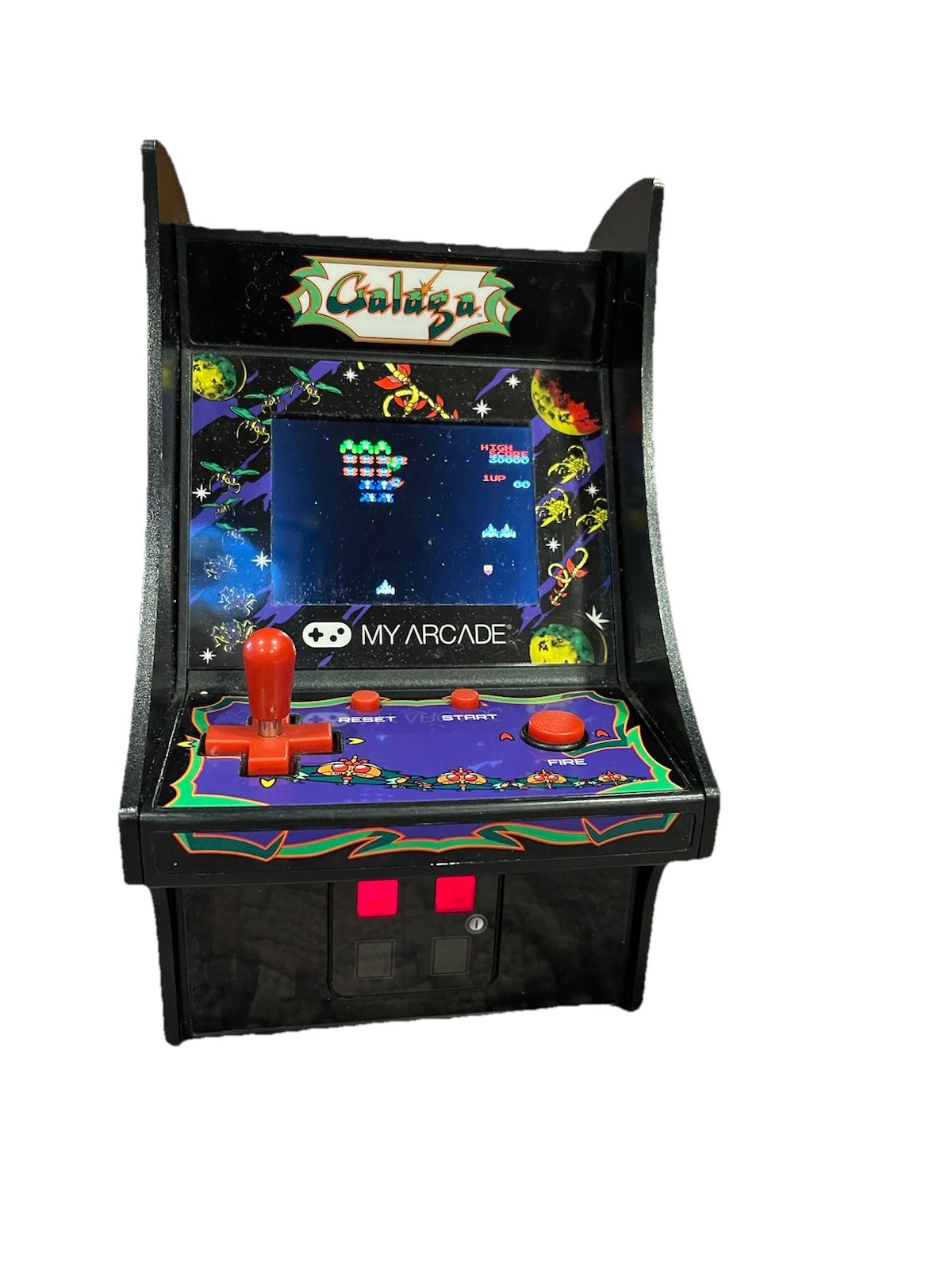 My Arcade Galaga Tabletop Video Arcade Game, Bandai Namco 7”